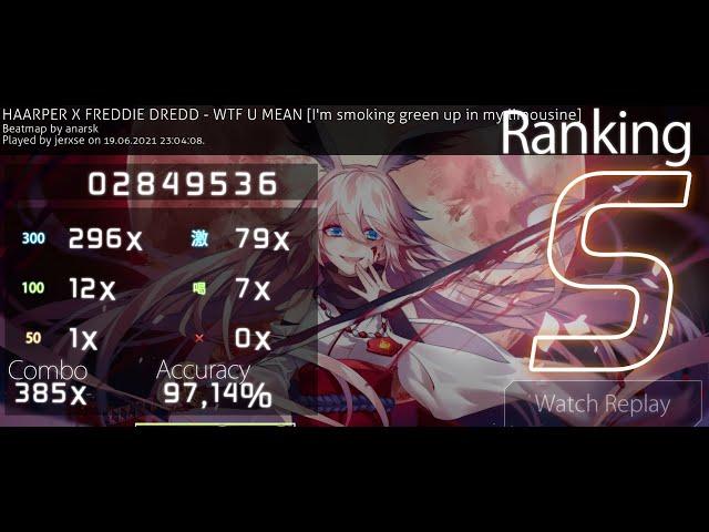 HAARPER X FREDDIE DREDD - WTF U MEAN | osu!