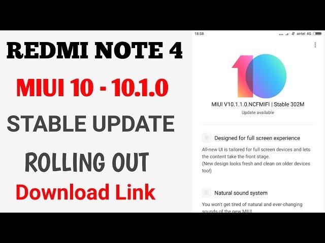 Finally MIUI 10 RELEASED FOR REDMI NOTE 4 STABLE | DOWNLOAD LINK AVAILABLE | How to Install