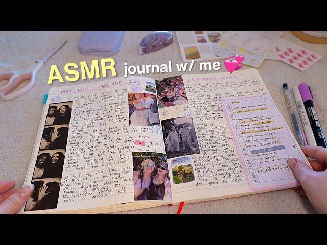 ASMR journal with me ️ close whispers, fireplace sounds