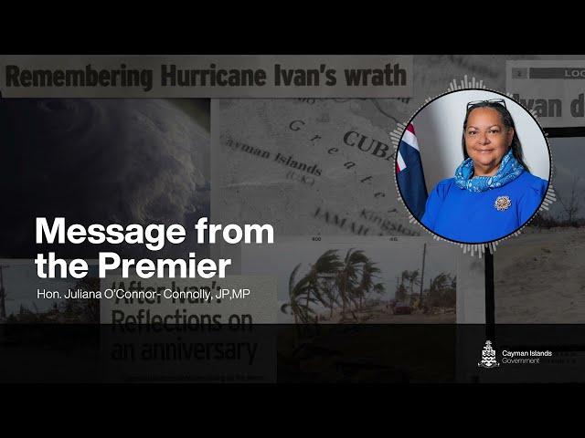 Message from the Premier | Hurricane Ivan 20th Anniversary