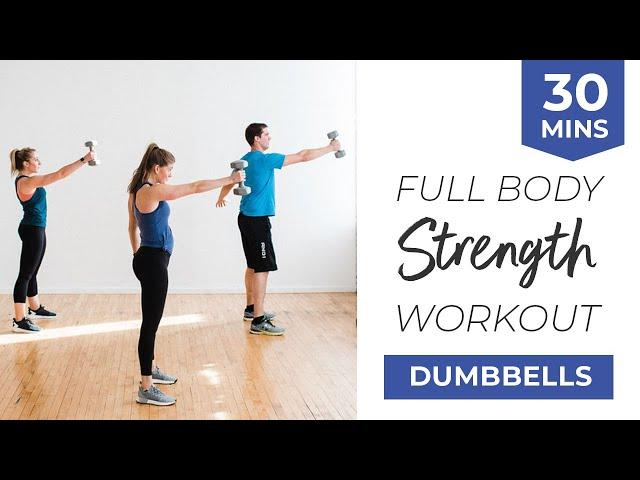 30-Minute Strength Circuit Workout (Full Body, Dumbbells)