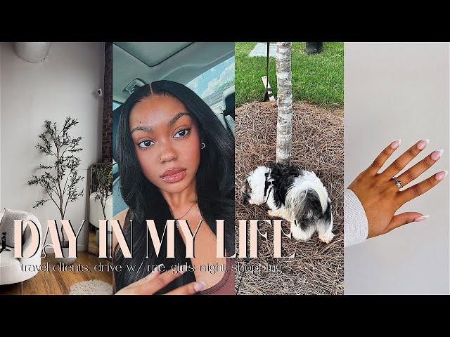 LIFE AS A NEW GRADUATE & ENTREPRENEUR | traveling mua, taco girls night, driving w/ me, & new hair!