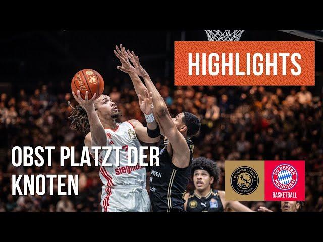 Highlights: Basketball Löwen Braunschweig - FC Bayern München Basketball (Saison 2024/25)