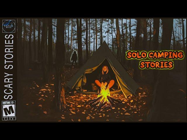 4 Weird & Unsettling Solo Camping Stories | Rain & Haunting Ambience