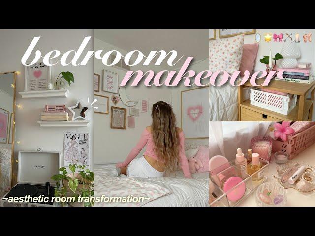 AESTHETIC ROOM MAKEOVER 🪞 pinterest-inspired room transformation