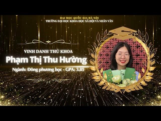 Vinh danh Thủ khoa đầu ra 27 Ngành Trường ĐH KHXH&NV