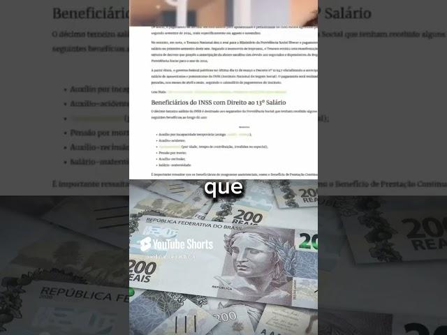 ATENÇÃO: 13º SALÁRIO LIBERADO! Descubra SE VOCÊ TEM DIREITO AGORA!