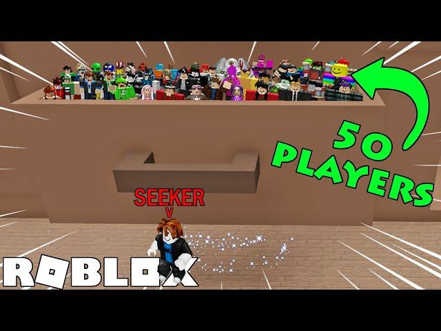 We played Hide and Seek with 50 players! | Roblox: Hide and Seek XL