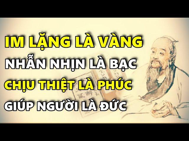 Im Lặng là VÀNG, Nhẫn Nhịn là BẠC, Chịu Thiệt là PHÚC!