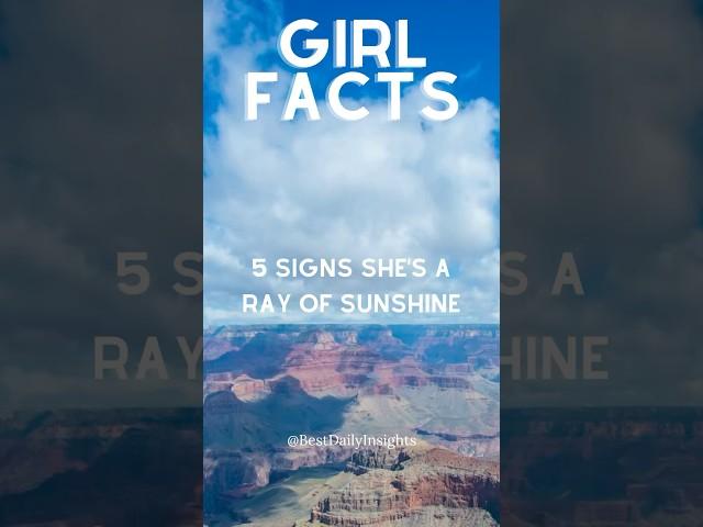 5 signs she is a Ray og sunshine #girlfacts #deepfacts