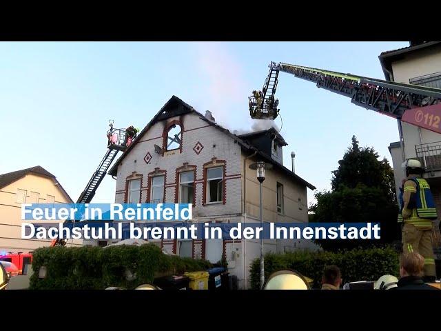 Feuer in Reinfeld: Dachstuhl brennt in der Innenstadt