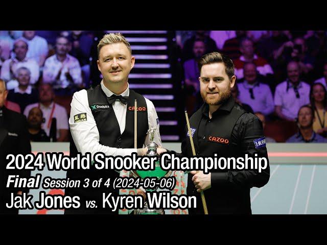 2024 World Snooker Championship Final: Jak Jones vs. Kyren Wilson (Full Match 3/4)