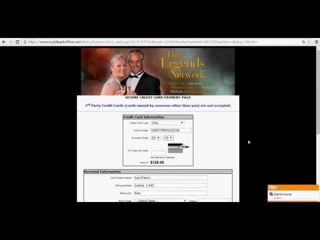TheLegendsNetwork Регистрация