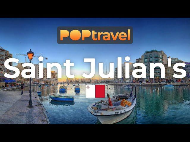 MALTA - Spinola Bay to Saint Julian's Tower - 4K 60fps (UHD)