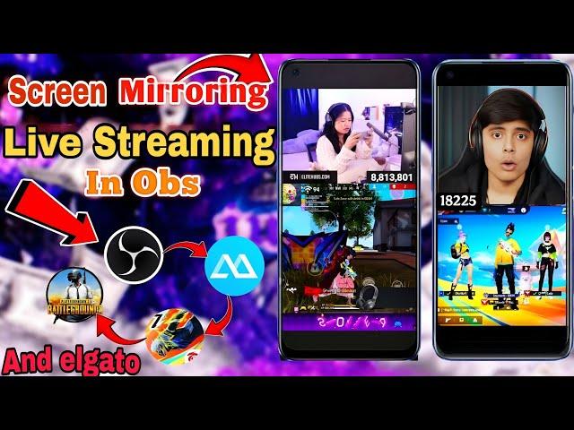 screen mirror By Elgato How to  short Gaming Live Streaming By screen Mirroring From phone| OBS