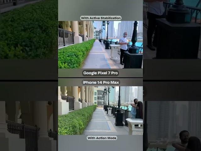 Google Pixel 7 Pro vs iPhone 14 Pro Max - Video Stabilisation Test