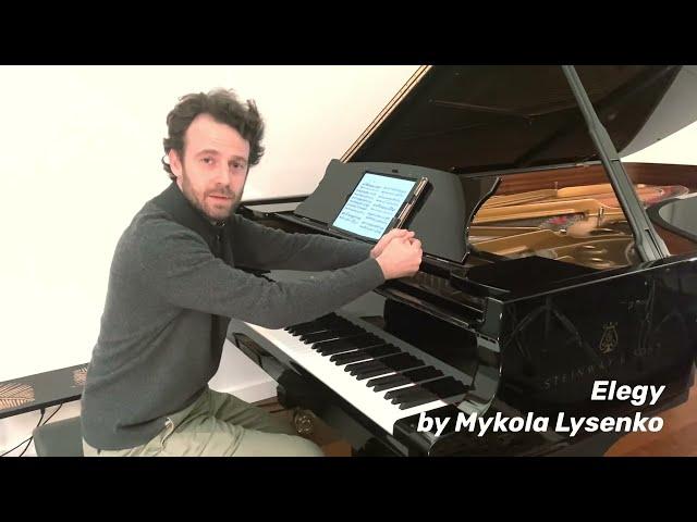 A musical hommage to Ukraine: Elegy by Mykola Lysenko