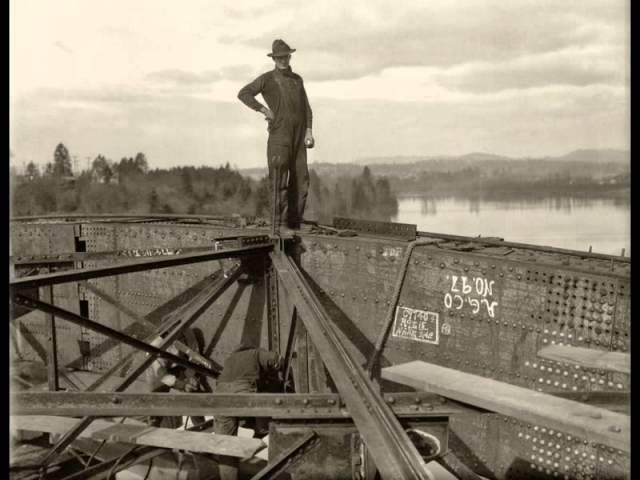 Oregon City West Linn Arch Bridge Construction