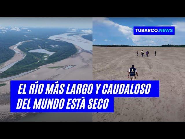 DE PARAÍSO A DESIERTO: Así se ve la extrema sequía del río amazonas