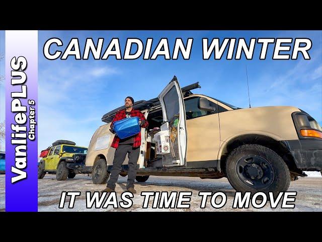 It was time to move and try again... ️ Winter in a Van