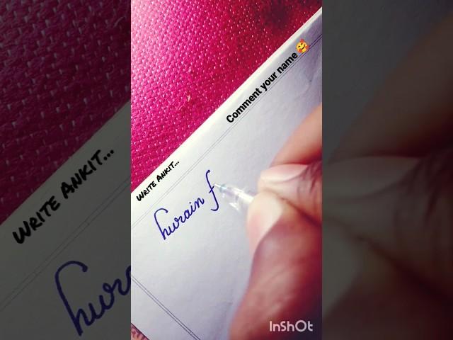 how to write Hurain️#handwriting#calligraphy#cursive#india#international#shorts#trending