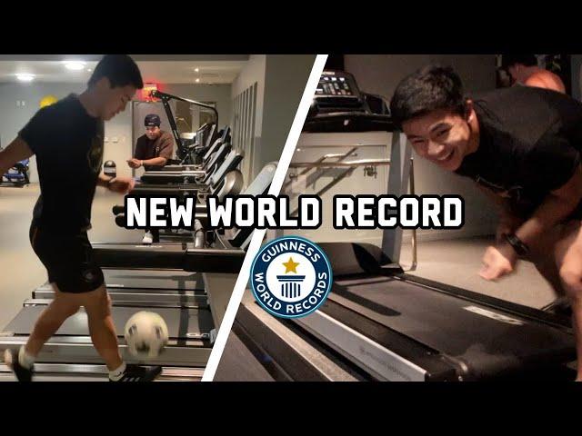 I Set A New Guinness World Record (Juggling Soccer Ball On Treadmill)