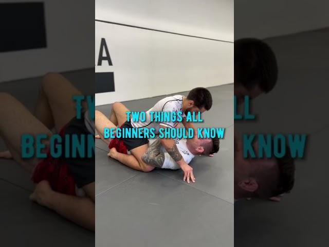 Two simple concepts all beginners should know when starting their jiujitsu journey