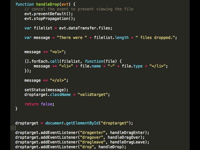 HTML5 File Drag and Drop in 3 minutes