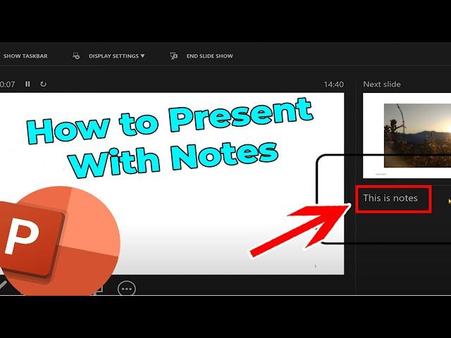 How to Present with Notes in PowerPoint