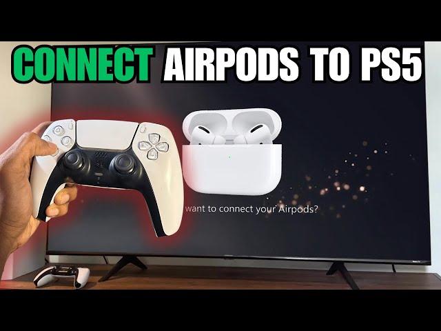 How to Connect Airpods or Any Bluetooth Headphones to PS5 (EASY)