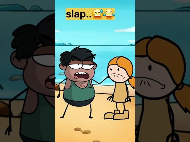 Slap.. #funny #animatedshow #cartooncartoon #cartoonforkids #animation #cartoonstudio