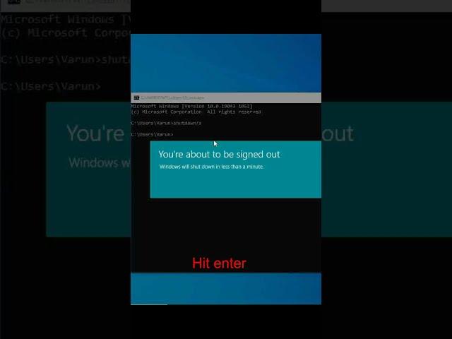 How To Shutdown Computer using command prompt(cmd) #shortsTech