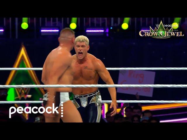 Cody Rhodes vs. Gunther | Crown Jewel Championship | Crown Jewel 2024 | WWE Highlights | Peacock