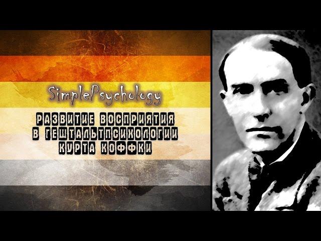 Возрастная психология. Развитие восприятия в гештальтпсихологии Коффки