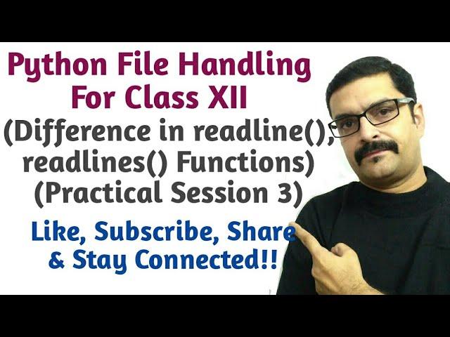 working with readline() & readlines() functions in python | readline() and readlines() functions