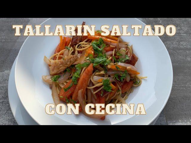 TALLARIN SALTADO CON CECINA | COCINANDO CON NANDO