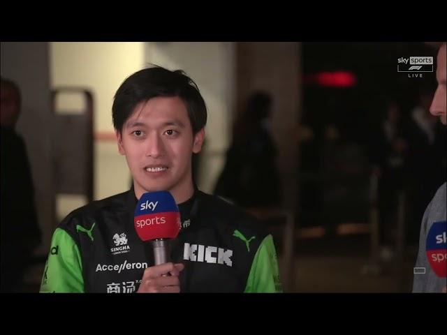 Zhou Guanyu Breaks Through with First Points - Post Race Interview - Qatar Grand Prix 2024 #f1