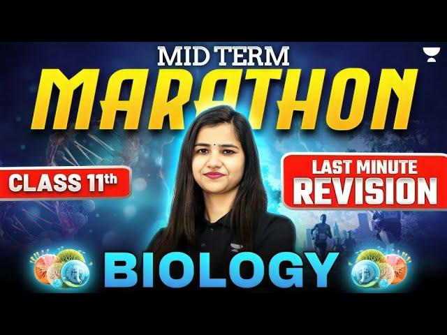 Class 11th Biology | LAST MINUTE REVISION | Half Yearly 2024 | By Pooja Ma'am