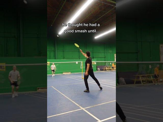 badminton smash defence