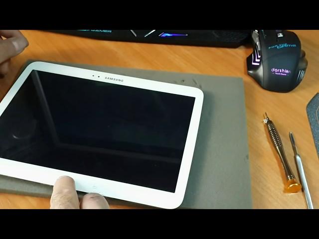 Dismantling the tablet Samsung Galaxy Tab 3 GT P5210 and replacing the charging socket (Micro USB)