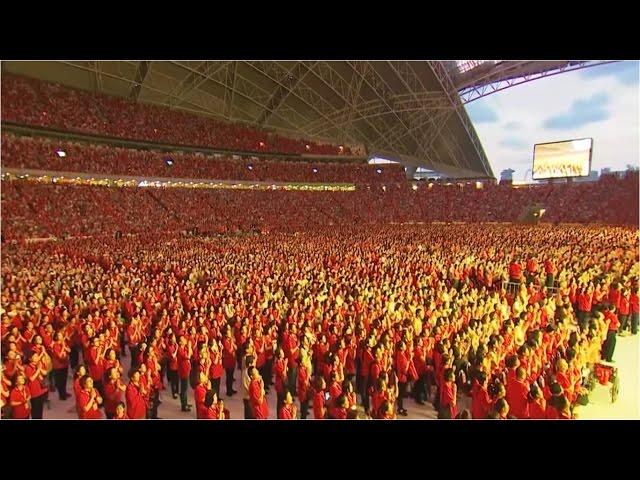 超震撼！2017.2.18 新加坡8万人大法会 卢台长开示 (完整版字幕)  法喜充满！