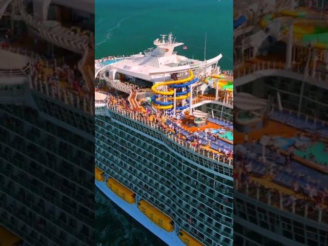 Symphony is Gigantic!  #symphonyoftheseas #cruise #cruiseship #dronevideo