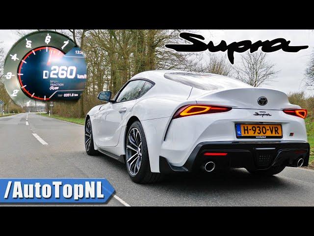 Toyota Supra 2.0T ACCELERATION TOP SPEED & SOUND by AutoTopNL