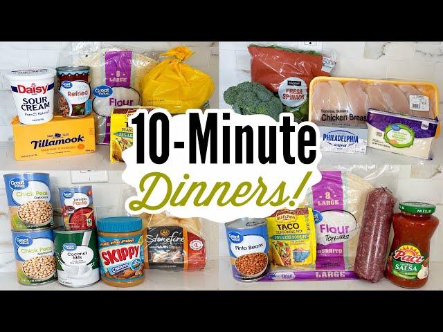 10 MINUTE DINNERS | 5 TASTY & EASY MEALS READY IN 10 MINUTES! | JULIA PACHECO