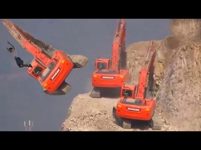 Dangerous Idiots Biggest Climbing Bulldozer Excavator Operator Skills & Crazy Truck Driving Fails