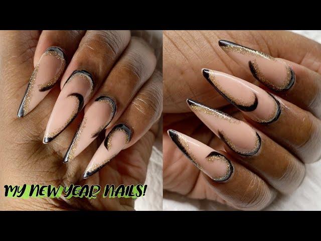 DIY WATCH Me Work| DOING My NEW YEAR NAILS 