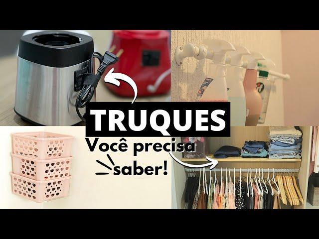 TRUQUES DE ORGANIZAÇÃO PARA CASA