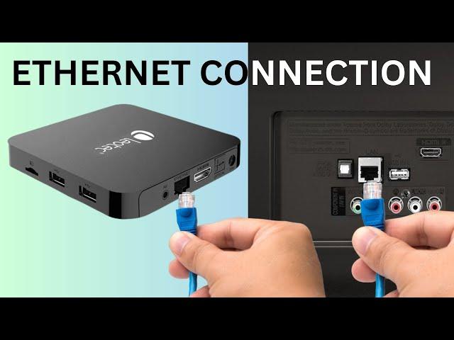 How to connect a TV Box or a TV to a wired ethernet connection