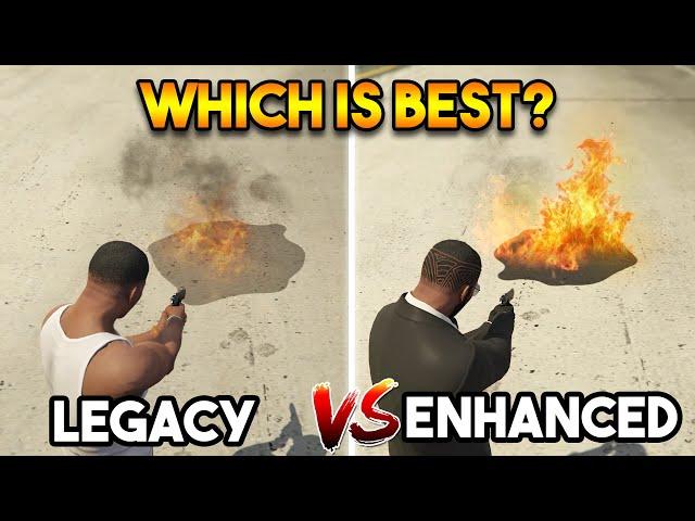 GTA 5 LEGACY VS GTA 5 ENHANCED DETAILS (WHICH IS BEST?)