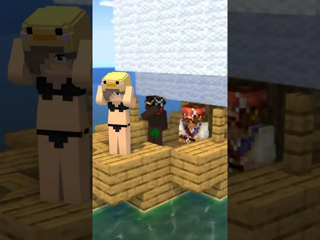 Pirates on the Minecraft PE 1.20 server #shorts #minecraft #майнкрафт